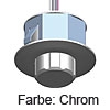 Drehregler PIXDIM zum Einbohren Chromoptik Schalter Pixdim Einbau chrom glanz