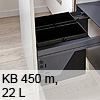 Pullboy Soft Comfort für KB 450 mm - 2x11 L Wesco PB Soft Comf. mit Einzug + Dämpf. 45er, 22 L