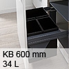Wesco Pullboy Soft Comfort für KB 600 mm - 2x17 L Wesco PB Soft Comf. mit Einzug + Dämpf. 60er, 34 L