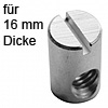 Quermutterbolzen Ø 10 x 12,5 mm M6 D01051 Bolzen f. Dicke 16 mm - 10 x 12,5 mm