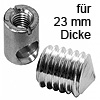 PV Gehäuse Ø 10x16 mm + Gewindestift M6x8 PZ verzinkt D01022 Gehäuse + Stift D01024 zink