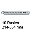 Rastomat Teleskopversteller, 10 Rasten Rastomat 10er, verzinkt - 214-354 mm