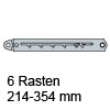Rastomat Teleskopversteller, 6 Rasten Rastomat 6er, verzinkt - 214-354 mm