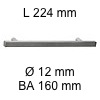 Relingriff i-400 Länge 224 mm H 40/ BA 160 / L 224 / Ø 12 mm