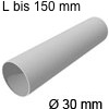 Rohr aus Edelstahl Ø 30 mm, Rohrlänge 15 cm !! Rohr bis 150 mm, Wandstärke 1mm