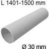 Rohr aus Edelstahl Ø 30 mm, 1401-1500 mm L Rohr 1401-1500 mm, Wandstärke 1mm