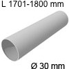 Rohr aus Edelstahl Ø 30 mm, 1701-1800 mm L Rohr 1701-1800 mm, Wandstärke 1mm
