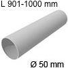 Rohr aus Edelstahl Ø 50 mm, 901-1000 mm L Rohr 901-1000 mm, Wandstärke 1mm