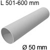 Rohr aus Edelstahl Ø 50 mm, 501-600 mm L Rohr 501-600 mm, Wandstärke 1mm