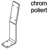 Rückenlehnen-Halterung Stahl verchromt Lehnenbügel chrom pol.