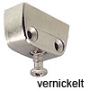 RV Korpusverbinder Oberteil vernickelt Oberteil RV / O Zi. vernickelt