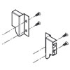 Rückwandhalter-Set Tandembox weiß und grau