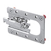 Schrankaufhängung CAMAR 807 XL RV für flache u. tiefe U-Schränke mit Schubl. zum Einfräsen