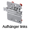 Aufhänger CAMAR 807 RV für Schubladenunterschränke li. Aufhäng. 807 RV li.
