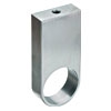 Stangenhalter Edelstahl offen Ø 30 mm Schrankrohr-Mittellager 30 - 75x35x15 fix