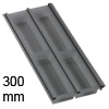 Besteckeinsatz cuisio für Schubladen-Innenbreite 195-220 mm, graphit cuisio - graphit für 300 mm Schrankbreite