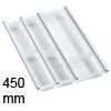 Besteckeinsatz cuisio für Schubladen-Innenbreite 345-370 mm, weiß cuisio - weiß für 450 mm Schrankbreite