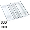 Besteckeinsatz cuisio für Schubladen-Innenbreite 495-520 mm, weiß cuisio - weiß für 600 mm Schrankbreite