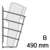 HETTICH Schuhablage einreihig, B 490 mm 1-fach Schuhabl. CHR 490x265x145