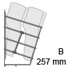 HETTICH Schuhablage zweireihig, B 257 mm 2-fach Schuhabl. CHR 257x285x244