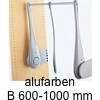 Garderobenlift Only Tragkraft 12kg - B 600-1000 mm 600-1000 mm | alufarben