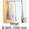 Garderobenlift Only Tragkraft 12kg - B 600-1000 mm 600-1000 mm | beige