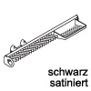 Krawattenhalter ausziehbar - B 500 mm Halter für 20 Krawatten inkl. Schale, Farbe Schwarz
