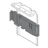 Aufnahmewinkel oben mit Adapter für 1 Antriebseinheit Blum Z10D6252