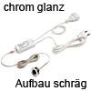 Domus Simply Sensor chrom Aufbau schräg Simply Sensor chrom schräg