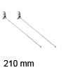 Anschraublager/Spannstrebe 210 mm(Set: 2 Stk.) Länge 210 mm