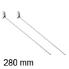 Anschraublager/Spannstrebe 280 mm (Set: 2 Stk.) Länge 280 mm