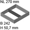 ZC7S300RSU AMBIA-LINE Rahmen Stahldesign oriongrau Ambia Stahlrahmen grau, B 242 x H 50 mm