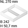 ZC7S300RSU AMBIA-LINE Rahmen Stahldesign seidenweiß Ambia Stahlrahmen weiß, B 242 x H 50 mm