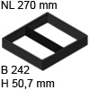 ZC7S300RSU AMBIA-LINE Rahmen Stahldesign terraschwarz Ambia Stahlrahmen schwarz, B 242 x H 50 mm