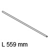 T60.1125W Synchronisierungswelle L 559 Tip-On Blumotion Rundwelle 559 mm