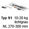 T60B3130 TIP-ON BLUMOTION Einheit, Typ S1 Set TipOn Blumotion 10-20 kg / NL 270-349 mm, R735
