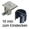 Tab 18 Verbinder ohne Verriegelung, ab 16 mm Dicke zum Stecken Tablarverbinder Tab 18 Steck. vernickelt ab 16 mm