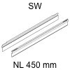 ORGA-LINE Aufnahmeprofil zur Querunterteilung für Blum intivo seidenweiss | 450 mm
