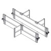 ORGA-LINE -Set für Blum intivo - NL 500-650 terraschwarz | 450 mm