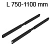 Traverse teleskopierbar, 750-1100 mm Traverse schwarz / 750-1100