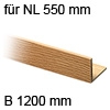 Tiefenerweiterung 550 mm - Breite 1200 mm Einsatzmodul Eiche massiv, NL 550 / B 1200