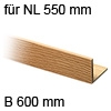 Tiefenerweiterung 550 mm - Breite 600 mm Einsatzmodul Eiche massiv, NL 550 / B 600