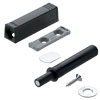 TIP-ON 956.1004 Set für Tür kurz + Platte, schwarz Tip On Tür kurz 10x50 + Adapterpl. 20/17, TS