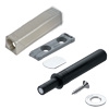 TIP-ON 956.1004 Set für Tür kurz + Platte, schwarz / nickel Tip On Tür 10x50 + Adapterpl. 20/17, TS/NI-L