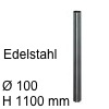 Tischsäule, Edelstahl geschliffen - Ø 100 mm - H 1100 mm Tischsäule, Edelstahl geschliffen - Ø 100 mm - H 1100 mm