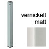 Tischbeine, Stahl vernickelt matt - Querschnitt 60 x 60 mm - H 705 mm vernickelt matt