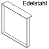 Tischgestell Edelstahl gebürstet Tischkufe Inox 700x690mm