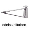 Tablarträger für 4-45 mm Plattenstärke edelstahlfarben Klemmtablarträger edelst. 4-45 mm
