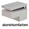 Tablar Klemmträger für 6-25 mm Plattenstärke alufarben Klemmtablarträger silberfarbig 6-25 / 40 x 60 mm