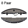Clamex P-14 Verbinder ab 16 mm Stärke, 8 x Korpusverb. Lamello Clamex P-14, 8 Paar